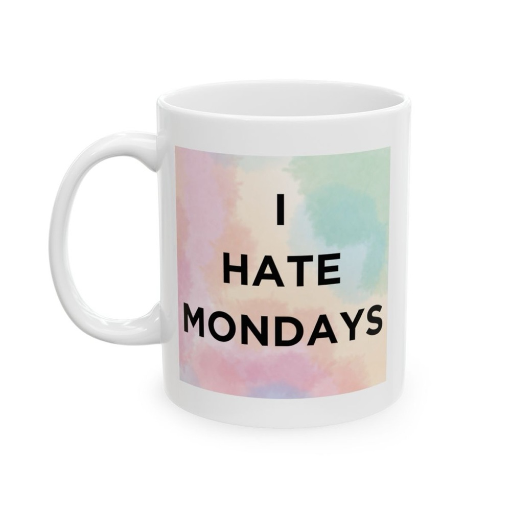 Monday’s Coffee Mug with Pastel Gradient